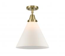 Innovations Lighting 447-1C-AB-G41-L-LED - Cone - 1 Light - 12 inch - Antique Brass - Flush Mount