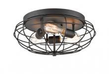 Innovations Lighting 510-3C-BK-LED - Providence - 3 Light - 15 inch - Matte Black - Flush Mount