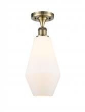 Innovations Lighting 516-1C-AB-G651-7-LED - Cindyrella - 1 Light - 7 inch - Antique Brass - Semi-Flush Mount