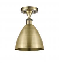 Innovations Lighting 516-1C-AB-MBD-75-AB-LED - Bristol - 1 Light - 8 inch - Antique Brass - Semi-Flush Mount