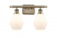 Innovations Lighting 516-2W-AB-G651-6-LED - Cindyrella - 2 Light - 16 inch - Antique Brass - Bath Vanity Light