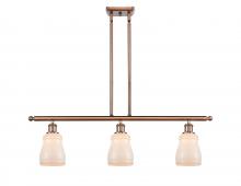 Innovations Lighting 516-3I-AC-G391-LED - Ellery - 3 Light - 36 inch - Antique Copper - Cord hung - Island Light