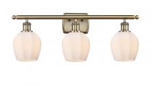 Innovations Lighting 516-3W-AB-G461-6-LED - Norfolk - 3 Light - 26 inch - Antique Brass - Bath Vanity Light