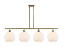 Innovations Lighting 516-4I-AB-G121-10 - Athens - 4 Light - 48 inch - Antique Brass - Stem Hung - Island Light