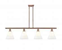 Innovations Lighting 516-4I-AC-GBC-81-LED - Berkshire - 4 Light - 48 inch - Antique Copper - Cord hung - Island Light