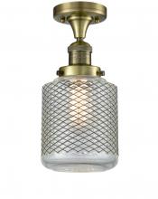 Innovations Lighting 517-1CH-AB-G262-LED - Stanton - 1 Light - 6 inch - Antique Brass - Semi-Flush Mount