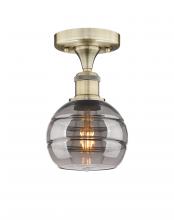 Innovations Lighting 616-1F-AB-G556-6SM - Rochester - 1 Light - 6 inch - Antique Brass - Semi-Flush Mount