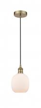 Innovations Lighting 616-1P-AB-G101-LED - Belfast - 1 Light - 6 inch - Antique Brass - Cord hung - Mini Pendant