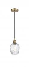 Innovations Lighting 616-1P-AB-G292-LED - Salina - 1 Light - 6 inch - Antique Brass - Cord hung - Mini Pendant