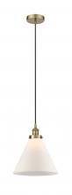 Innovations Lighting 616-1PH-AB-G41-L-LED - Cone - 1 Light - 12 inch - Antique Brass - Cord hung - Mini Pendant