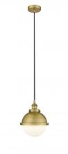 Innovations Lighting 616-1PH-BB-HFS-81-BB-LED - Hampden - 1 Light - 9 inch - Brushed Brass - Cord hung - Mini Pendant