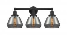 Innovations Lighting 616-3W-BK-G173 - Fulton - 3 Light - 25 inch - Matte Black - Bath Vanity Light