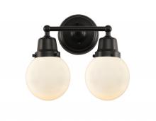 Innovations Lighting 623-2W-BK-G201-6 - Beacon - 2 Light - 14 inch - Matte Black - Bath Vanity Light