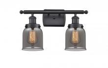 Innovations Lighting 916-2W-BK-G53-LED - Bell - 2 Light - 16 inch - Matte Black - Bath Vanity Light