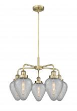 Innovations Lighting 916-5CR-AB-G165 - Geneseo - 5 Light - 25 inch - Antique Brass - Chandelier