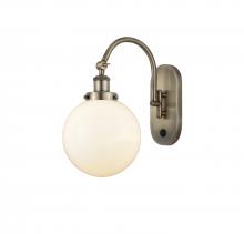 Innovations Lighting 918-1W-AB-G201-8-LED - Beacon - 1 Light - 8 inch - Antique Brass - Sconce