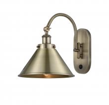 Innovations Lighting 918-1W-AB-M10-AB-LED - Briarcliff - 1 Light - 10 inch - Antique Brass - Sconce