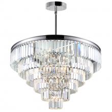 CWI LIGHTING 9969P30-15-601 - Weiss 15 Light Down Chandelier With Chrome Finish