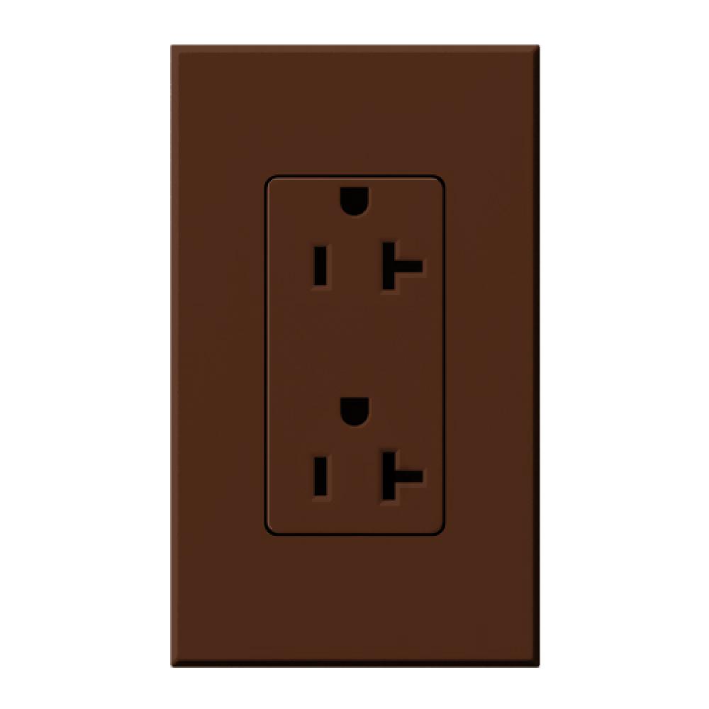 NOVA T RECEPTACLE 20 AMP SIENNA