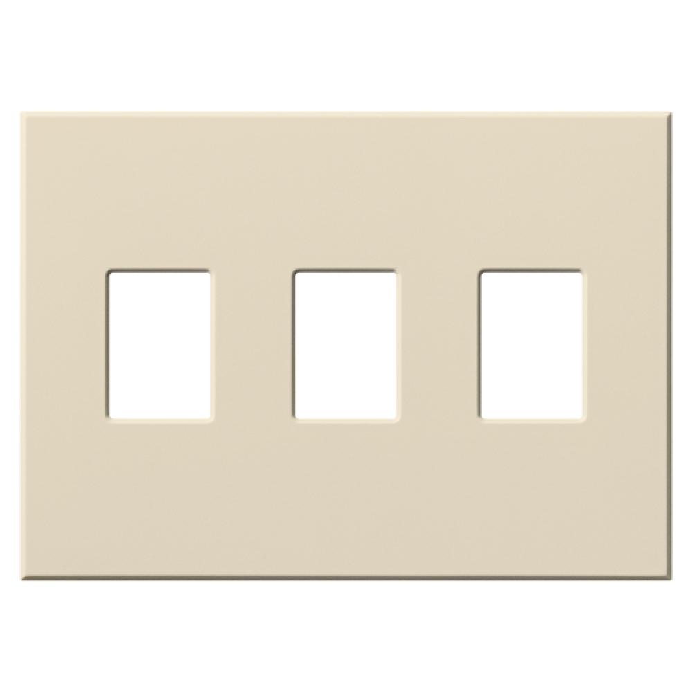 VAREO WALLPLATE 3GNG LIGHT ALMOND