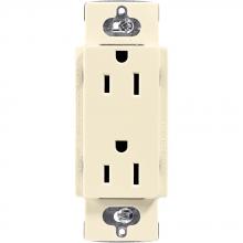 Lutron Electronics CAR-15-AL - CLARO 15A RECEPTACLE ALMOND