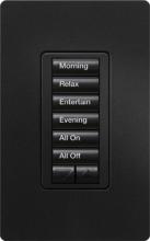 Lutron Electronics RRD-W6BRL-MN - RADIORA2 6BRL WALL KEYPAD MIDNIGHT