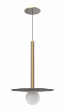 Kuzco Lighting Inc PD15519-BG - Elixir 19-in Brushed Gold LED Pendant