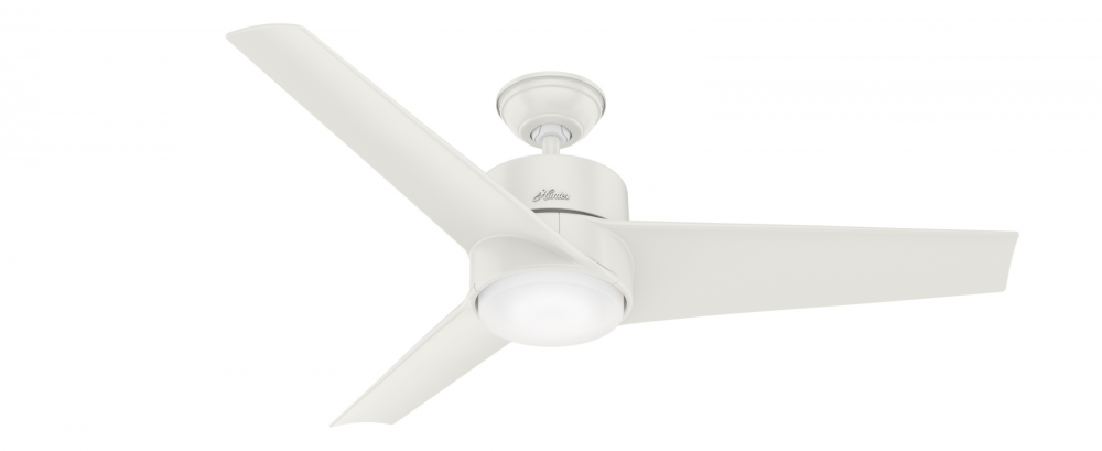 Hunter 54 inch Havoc Fresh White WeatherMax Indoor / Outdoor Ceiling Fan with LED Light Kit