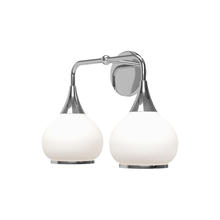 Alora Lighting VL524217CHOP - Hazel 17-in Chrome/Opal Matte Glass 2 Lights Vanity