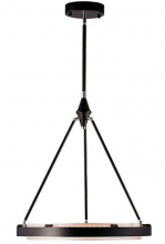 Alora Lighting PD302724CBSS - Duo 24-in Classic Black/Silver Shimmer LED Pendant