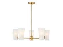 Savoy House Meridian M100130NB - 4-Light Chandelier in Natural Brass