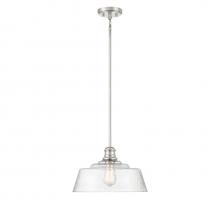 Savoy House Meridian M7023PN - 1-Light Pendant in Polished Nickel