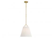 Savoy House Meridian M7045NB - 1-Light Pendant in Natural Brass