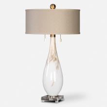 Uttermost 27201 - Cardoni White Glass Table Lamp