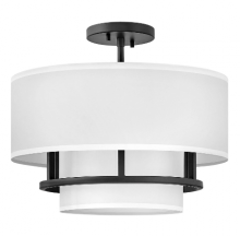 Hinkley 38893BK - Medium Semi-flush Mount